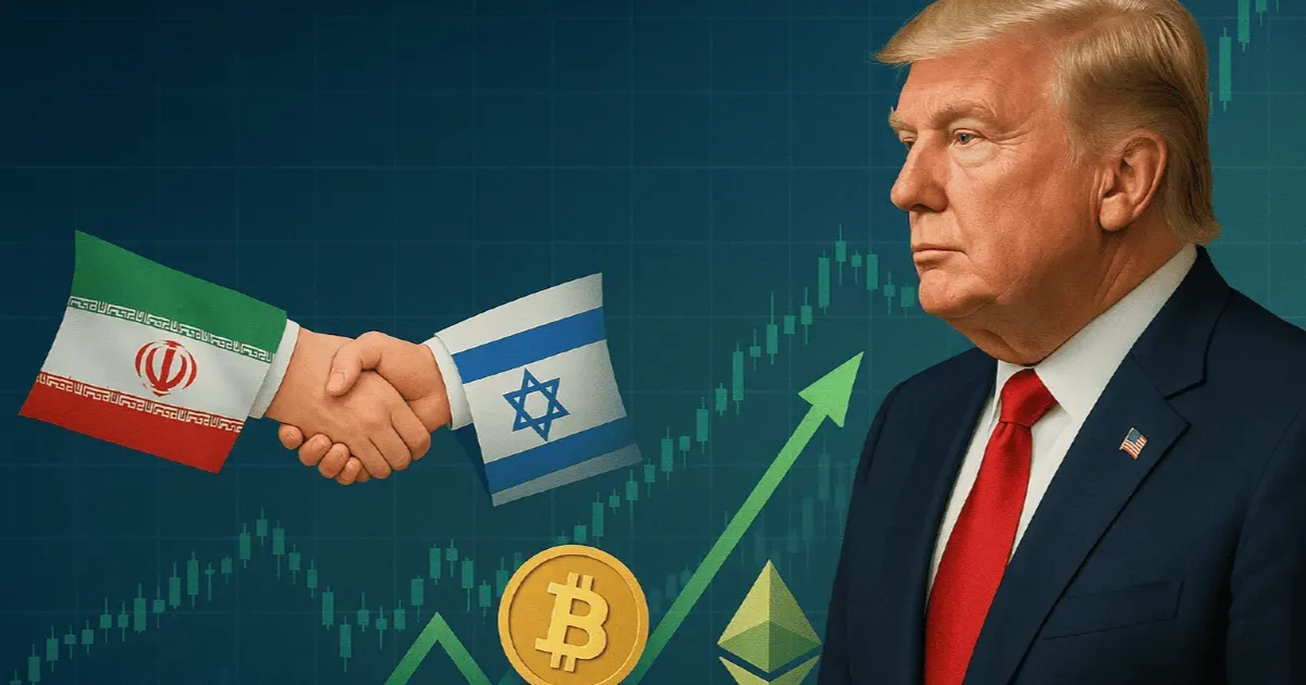 US Crypto Stocks Surge After Trump’s Iran-Israel Ceasefire Deal