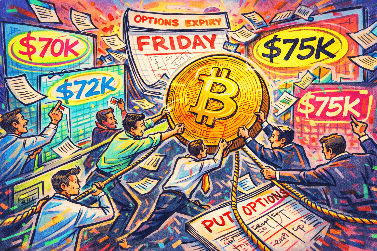 $18.6B Bitcoin Options Expiry Could Push BTC Toward $75K