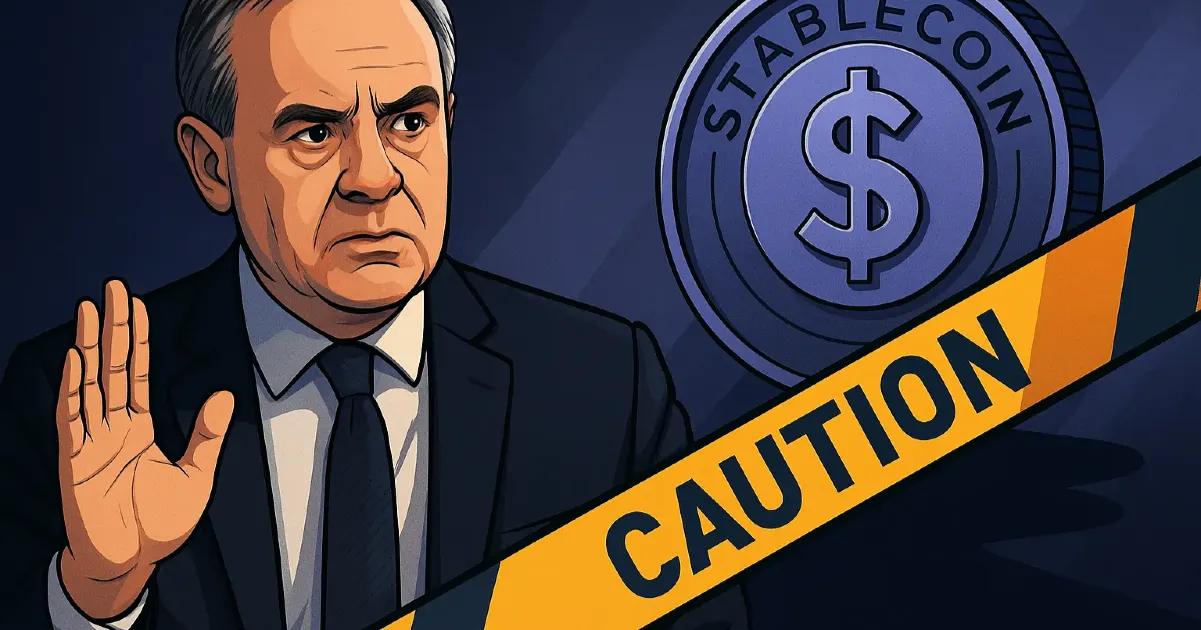 Bank of England Governor Urges Caution on Stablecoins